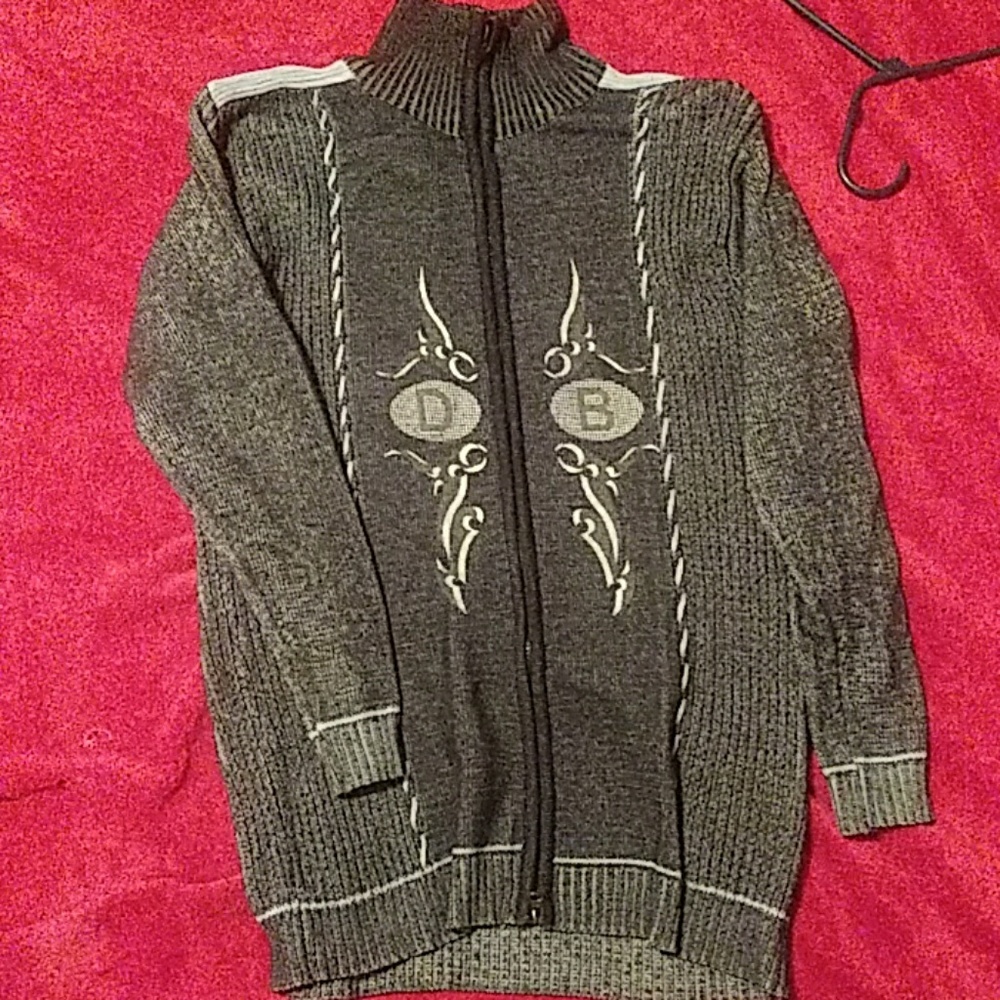 De baggi mens xl zip sweater